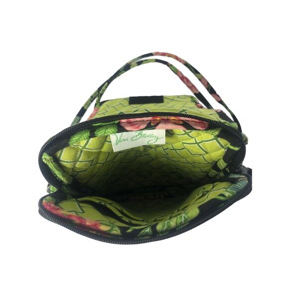 Crossbody Tropical/Floral Pattern Vera Bradly Lots of Lime Green - Picture 4 of 11